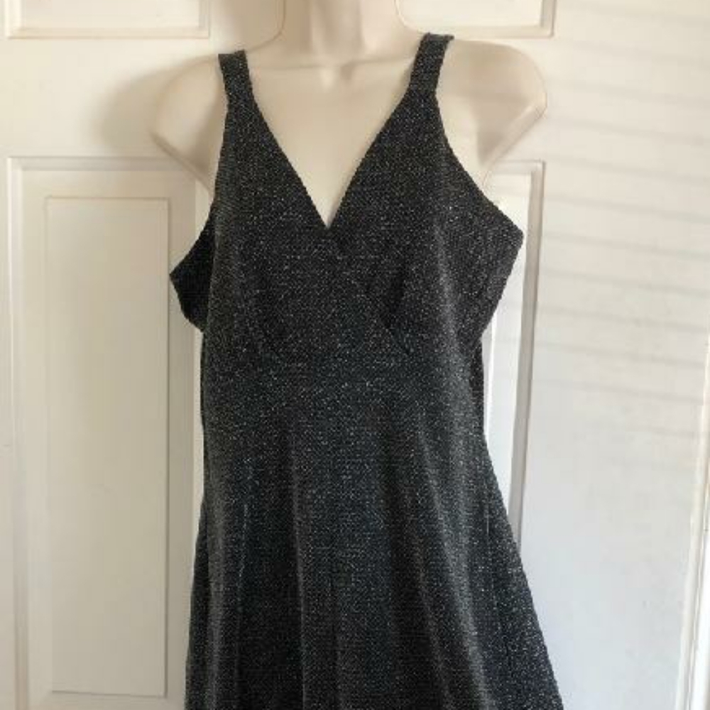 Black metallic pantsuit